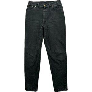 Vintage Chic Mom Jeans Womens 13 Black Denim Hi Rise Tapered 29 x 30